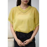 LIME | シアーワイドルーズニット | AZUL BY MOUSSY