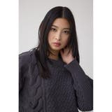 サイドレースアップケーブルニット | AZUL BY MOUSSY | 詳細画像32