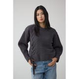 サイドレースアップケーブルニット | AZUL BY MOUSSY | 詳細画像33