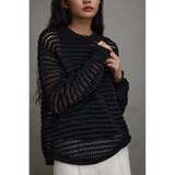 BLK | メッシュニットセットトップス | AZUL BY MOUSSY