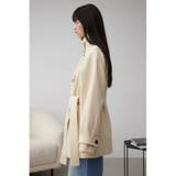スタンドカラーウォッシャブルミディコート | AZUL BY MOUSSY | 詳細画像21