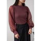 袖シアー長袖リブトップス | AZUL BY MOUSSY | 詳細画像37 