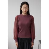 袖シアー長袖リブトップス | AZUL BY MOUSSY | 詳細画像41 