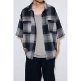 柄BLK5 | チェック半袖SH | AZUL BY MOUSSY