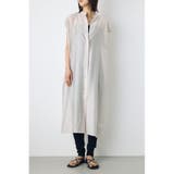 L/GRY1 | フレンチスリーブロングシャツワンピース | AZUL BY MOUSSY