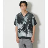 PALM TREE ALOHA SHIRT | AZUL BY MOUSSY | 詳細画像5