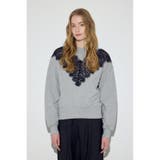 バイカラーレースクルーネックスウェット | AZUL BY MOUSSY | 詳細画像24 