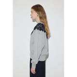 バイカラーレースクルーネックスウェット | AZUL BY MOUSSY | 詳細画像28 