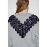 バイカラーレースクルーネックスウェット | AZUL BY MOUSSY | 詳細画像31 