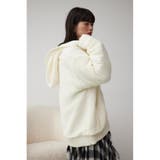 ガーターボアジップフーディーニット | AZUL BY MOUSSY | 詳細画像2 