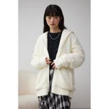 ガーターボアジップフーディーニット | AZUL BY MOUSSY | 詳細画像1 