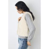 ミックスファーベスト | AZUL BY MOUSSY | 詳細画像4 