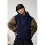 異素材切替キルティングコート | AZUL BY MOUSSY | 詳細画像16