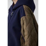 異素材切替キルティングコート | AZUL BY MOUSSY | 詳細画像23