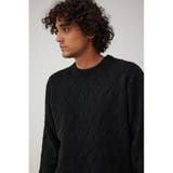 ダイヤ柄ニットプルオーバー | AZUL BY MOUSSY | 詳細画像13
