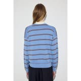 カシミヤミックスポロカラーボーダーニット | AZUL BY MOUSSY | 詳細画像20
