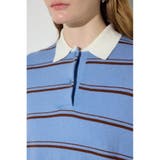 カシミヤミックスポロカラーボーダーニット | AZUL BY MOUSSY | 詳細画像21