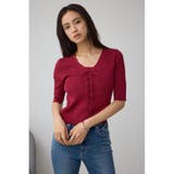 フェイクレイヤードレースアップニット | AZUL BY MOUSSY | 詳細画像12 