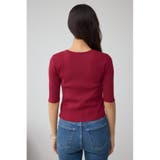 フェイクレイヤードレースアップニット | AZUL BY MOUSSY | 詳細画像16 