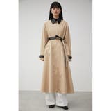 DOCKING STENCOLLAR FLARE COAT | AZUL BY MOUSSY | 詳細画像5