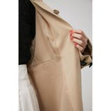 DOCKING STENCOLLAR FLARE COAT | AZUL BY MOUSSY | 詳細画像11