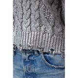 ダメージ箔グラデーションニットトップス | AZUL BY MOUSSY | 詳細画像32