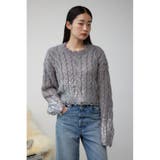 ダメージ箔グラデーションニットトップス | AZUL BY MOUSSY | 詳細画像24