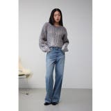 ダメージ箔グラデーションニットトップス | AZUL BY MOUSSY | 詳細画像25