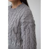 ダメージ箔グラデーションニットトップス | AZUL BY MOUSSY | 詳細画像30