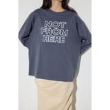 L/BLK1 | NOT FROMロゴロングTシャツ | AZUL BY MOUSSY