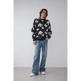 フラワーダブルジャガードニット | AZUL BY MOUSSY | 詳細画像17