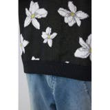 フラワーダブルジャガードニット | AZUL BY MOUSSY | 詳細画像24