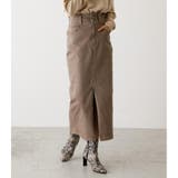 BEG | HIGH WAIST SLIT DENIM SK ２ | AZUL BY MOUSSY