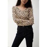 柄BEG5 | NUDIE 2WAY LEOPARD KNITⅡ | AZUL BY MOUSSY