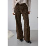 柄BRN5 | AZUL DENIM 起毛ツイルレオパードデニム | AZUL BY MOUSSY