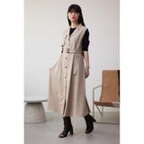 リネンライクジレワンピース | AZUL BY MOUSSY | 詳細画像17