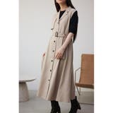 L/BEG1 | リネンライクジレワンピース | AZUL BY MOUSSY