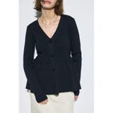 BLK | ペプラムカーディガン | AZUL BY MOUSSY
