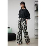 ジオメトリックパターンイージーパンツ | AZUL BY MOUSSY | 詳細画像4 