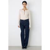 格上げ ヘンリーネックデザインニットトップス | AZUL BY MOUSSY | 詳細画像5