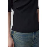 ドレープデザイン5分袖リブニット | AZUL BY MOUSSY | 詳細画像20