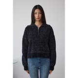 ラメベロアハーフZIPニットトップス | AZUL BY MOUSSY | 詳細画像14 