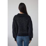 ラメベロアハーフZIPニットトップス | AZUL BY MOUSSY | 詳細画像16 