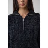 ラメベロアハーフZIPニットトップス | AZUL BY MOUSSY | 詳細画像17 