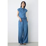 BLU | ライトオンスデニムオールインワン | AZUL BY MOUSSY