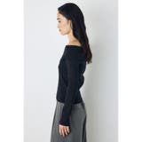 クロスデザイン長袖ニットトップス | AZUL BY MOUSSY | 詳細画像12