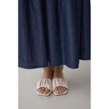 デニムライクギャザーフレアスカート | AZUL BY MOUSSY | 詳細画像22 