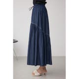 デニムライクギャザーフレアスカート | AZUL BY MOUSSY | 詳細画像17 