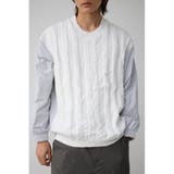 L/GRY1 | スウィッチングコンビネーションニット | AZUL BY MOUSSY