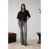 Wジップ5分袖ツイードニット | AZUL BY MOUSSY | 詳細画像4 